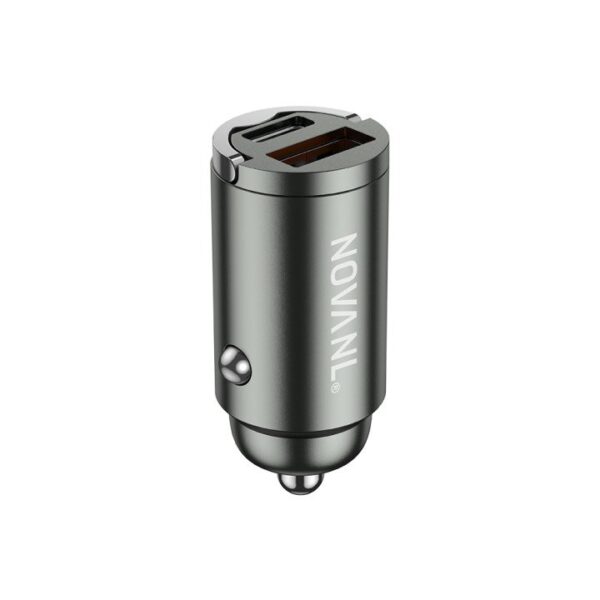 NovaNL Car Charger 15W USB-A & USB-C Zwart